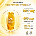 NutraEver Rich Omega Fish Oil 1000mg | EPA + DHA Softgels | B1G1