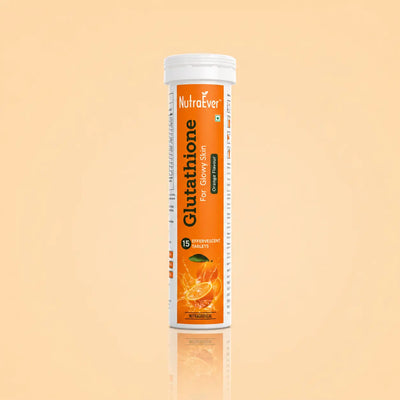 NutraEver Glutathione 500mg Effervescent Tablets – Orange Flavour