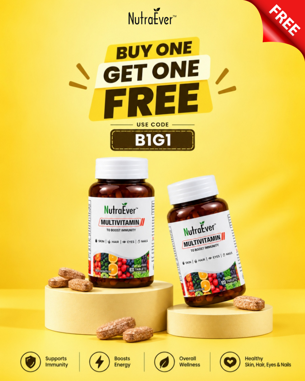 Nutra's Multivitamin for boost immunity | B1G1