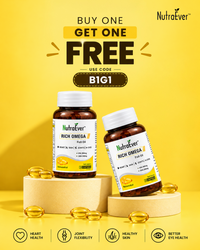 NutraEver Rich Omega Fish Oil 1000mg | EPA + DHA Softgels | B1G1